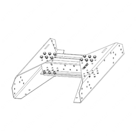 WWS 41411-7001-3300 CROSSMEMBER,BOWTIE R