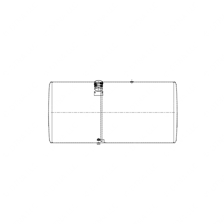 WWS 43026B3415-125 TANK-FUEL,26IN,125GL,BARE,RH-NO EFG HOLE