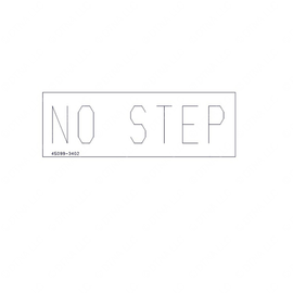 WWS 45099-3402 DECAL,WARNING NO STE