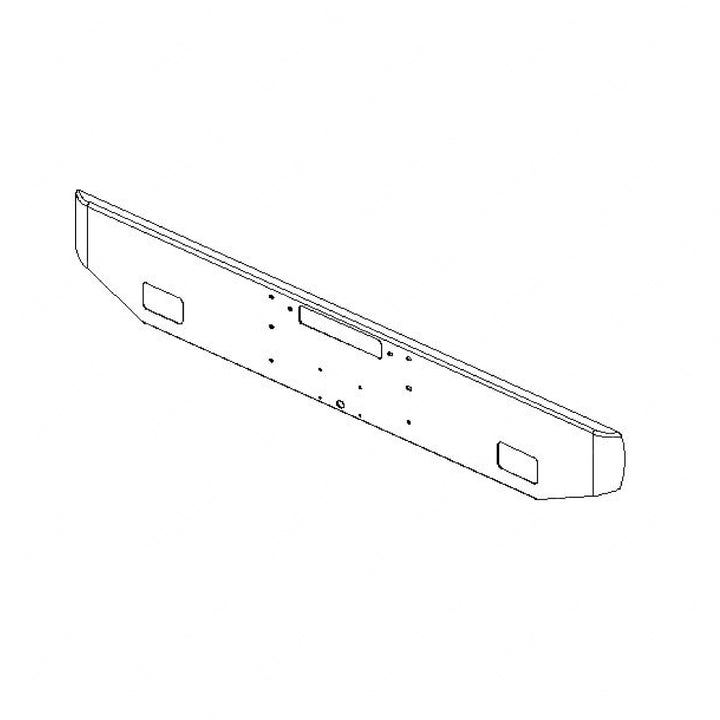 WWS 46013C3506 BUMPER-16inch DEEP,TOW,CHROMED ALUM