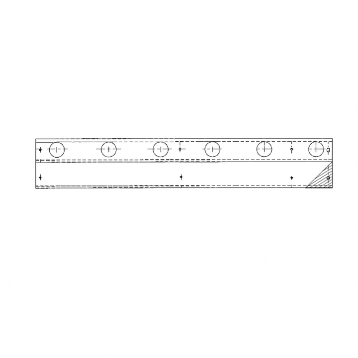 WWS 50423A7167L CAB SKIRT LH 45.75 IN NO LITES
