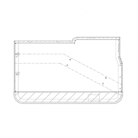 WWS 53302M7057DA DOOR UPS-LH NO VIS DAKOTA