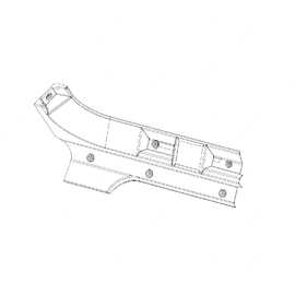 WWS 54012T7301S CANTRAIL-RH,W/CURTAIN,W/O LIGHT,BUCK,SOF