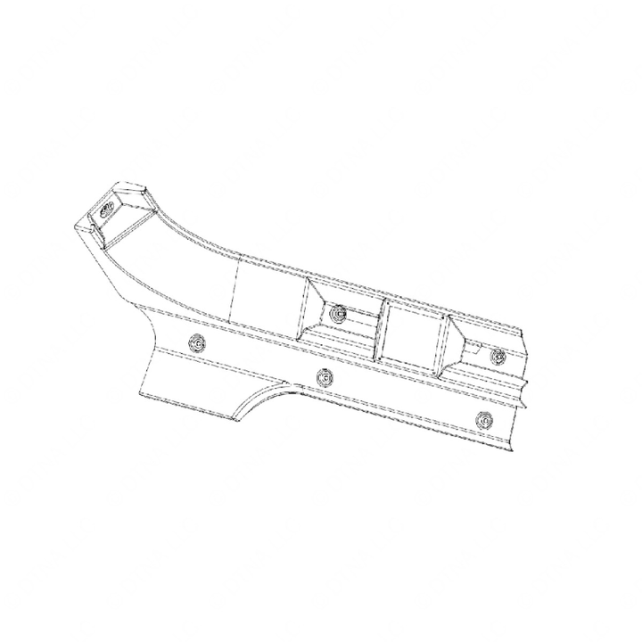 WWS 54012T7301S CANTRAIL-RH,W/CURTAIN,W/O LIGHT,BUCK,SOF
