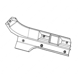 WWS 54012T7357S COVER-CANTRAIL,DAYCAB,W/LIGHT,W/CURTAIN,