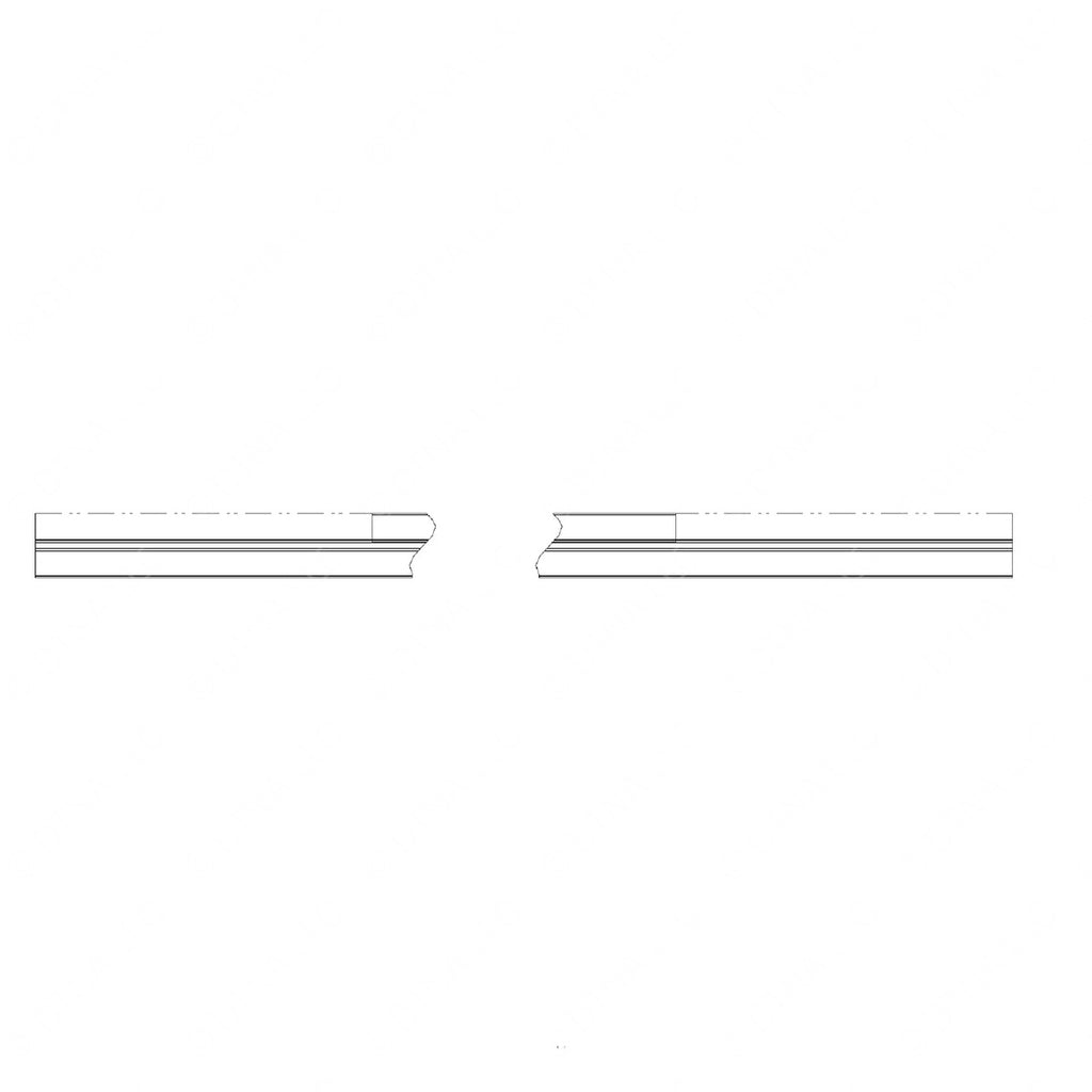 WWS 56304-3421-60.0 CARP T MOLDING BLACK