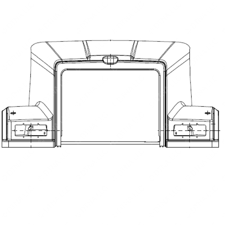 WWS 67001-7037F123 HOOD, SLOPED 49FX D/O