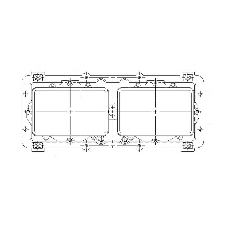 A06-15605-003 HEADLAMP-DUAL RECTANGULAR,OFFSET,HAL,RH