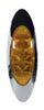 FLTCM60004A OVAL AMBER CM W/CHROME BEZEL,
