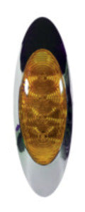 FLTCM60004A OVAL AMBER CM W/CHROME BEZEL,
