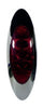 FLTCM60004R OVAL RED CM W/CHROME BEZEL, 4