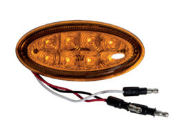 FLTCMP45108A OVAL AMBER PETERBILT SIDE CM,
