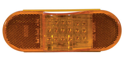 FLTMT60018A 6 AMBER OVAL MID- TURN 18 LED