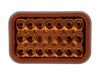 FLTPT50021A 5 AMBER RECTANGULAR P/T, 21 L
