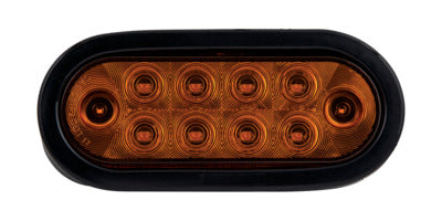 FLTPT60010A 6 AMBER OVAL P/T, 10 LED