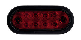 FLTSTT60010R 6 RED OVAL S/T/T, 10 LED