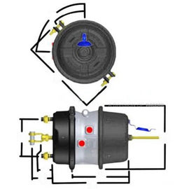 GC2424 BRAKE-SPRING 2424 COMBO