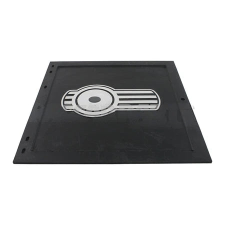 PAC24X24R12BKW MUDFLAP-24X24 3/8" HD RUBBER WHT KW BUG